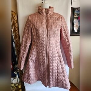 Kate Spade Blush Quilted Puffer Coat - Bow Back